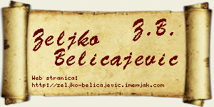 Željko Beličajević vizit kartica